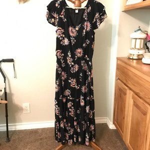 OLD NAVY Black Print Sundress Size M